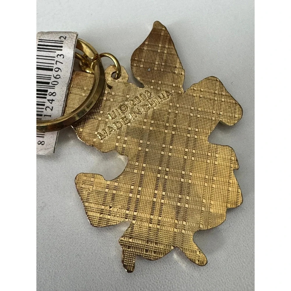 2003 Guardian Angel Keychain Gold Tone Please Drive Carefully‎ Charm 6973 NEW
